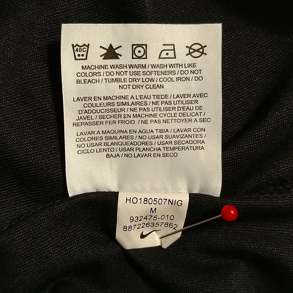 Nike Dri-fit black golf tee Men's Sz M - Picture 5 of 5